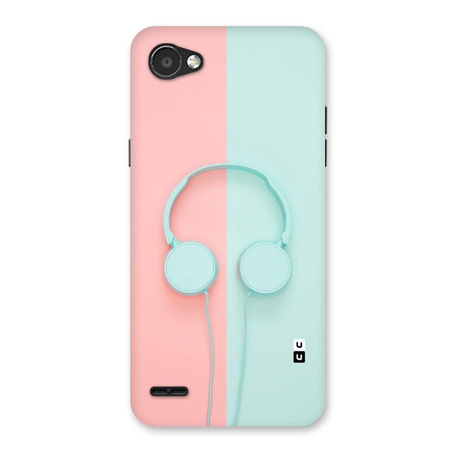 Pastel Headphones Back Case for LG Q6