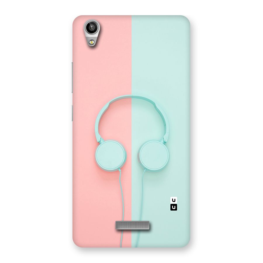 Pastel Headphones Back Case for Lava-Pixel-V1