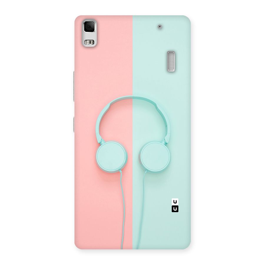 Pastel Headphones Back Case for Lenovo K3 Note