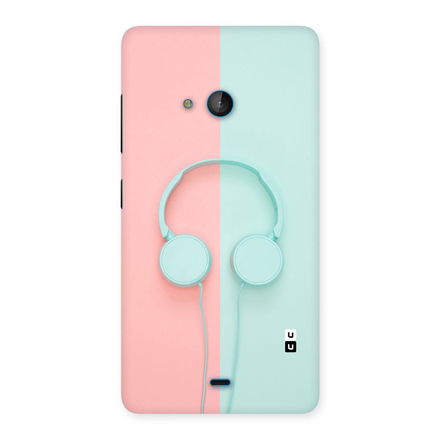 Pastel Headphones Back Case for Lumia 540