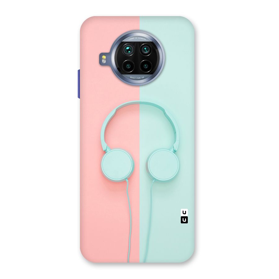 Pastel Headphones Glass Back Case for Mi 10i