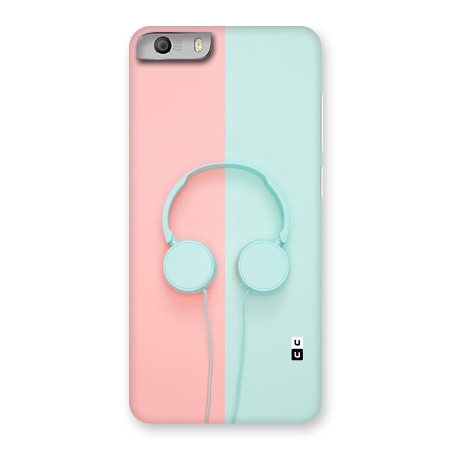 Pastel Headphones Back Case for Micromax Canvas Knight 2