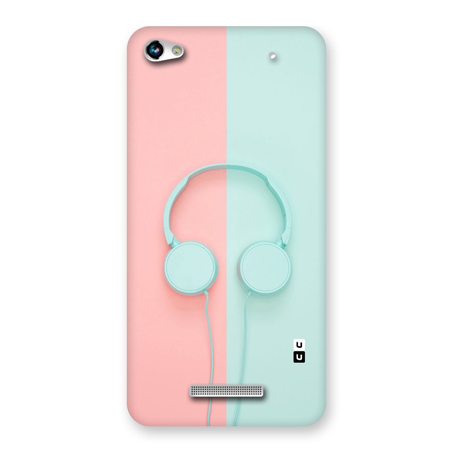 Pastel Headphones Back Case for Micromax Hue 2