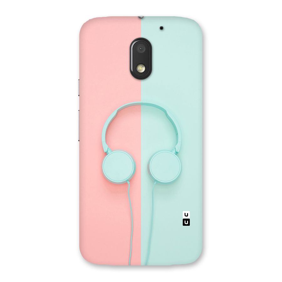 Pastel Headphones Back Case for Moto E3 Power
