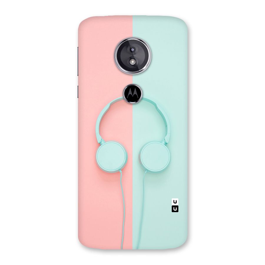 Pastel Headphones Back Case for Moto E5