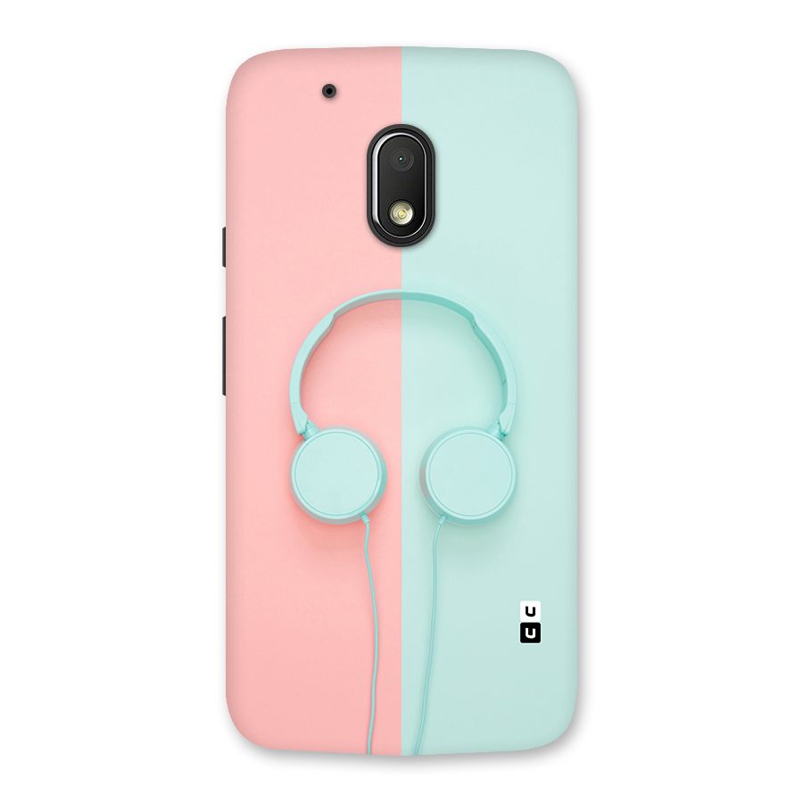 Pastel Headphones Back Case for Moto G4 Play
