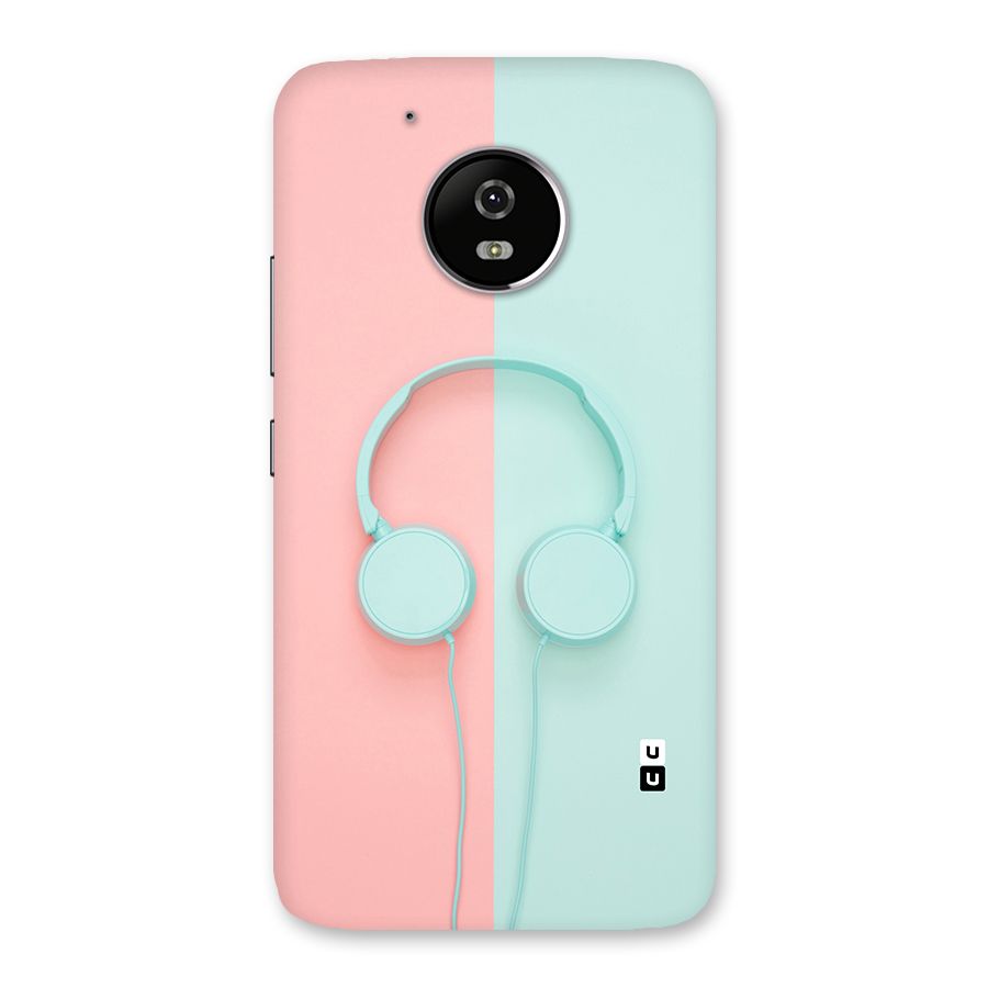 Pastel Headphones Back Case for Moto G5