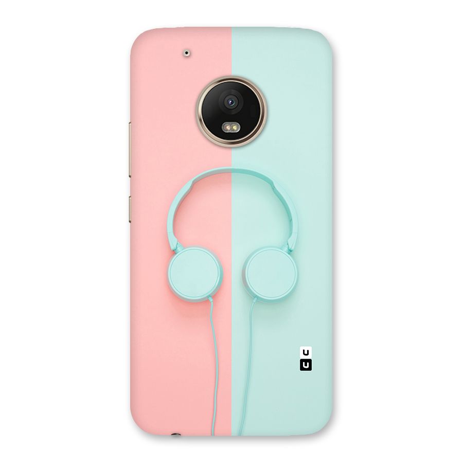 Pastel Headphones Back Case for Moto G5 Plus