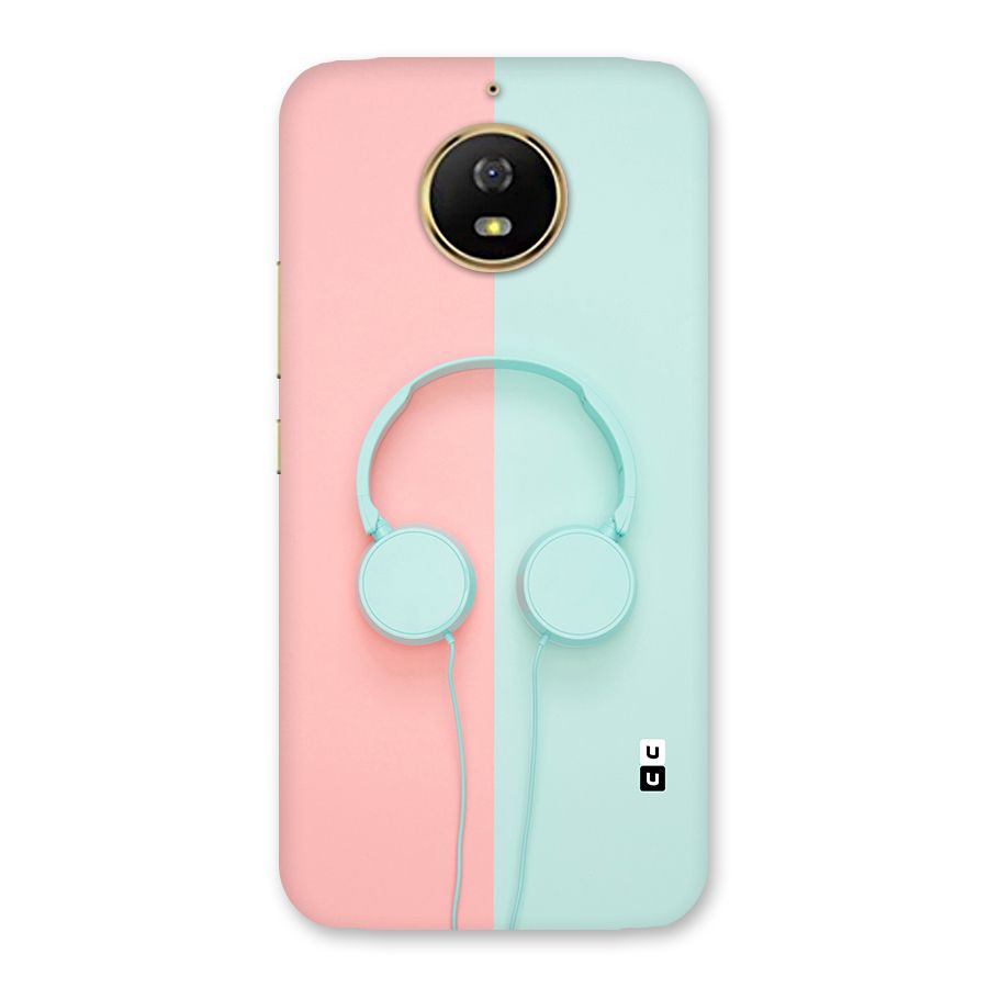 Pastel Headphones Back Case for Moto G5s