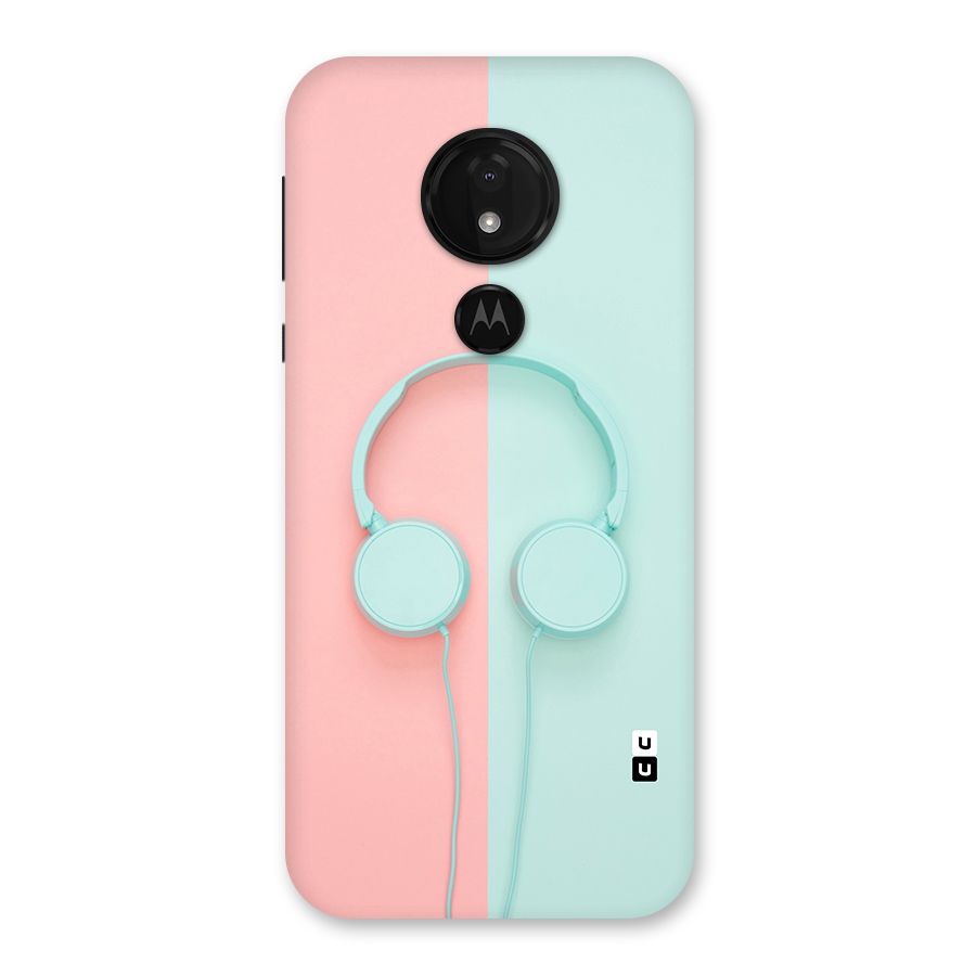 Pastel Headphones Back Case for Moto G7 Power