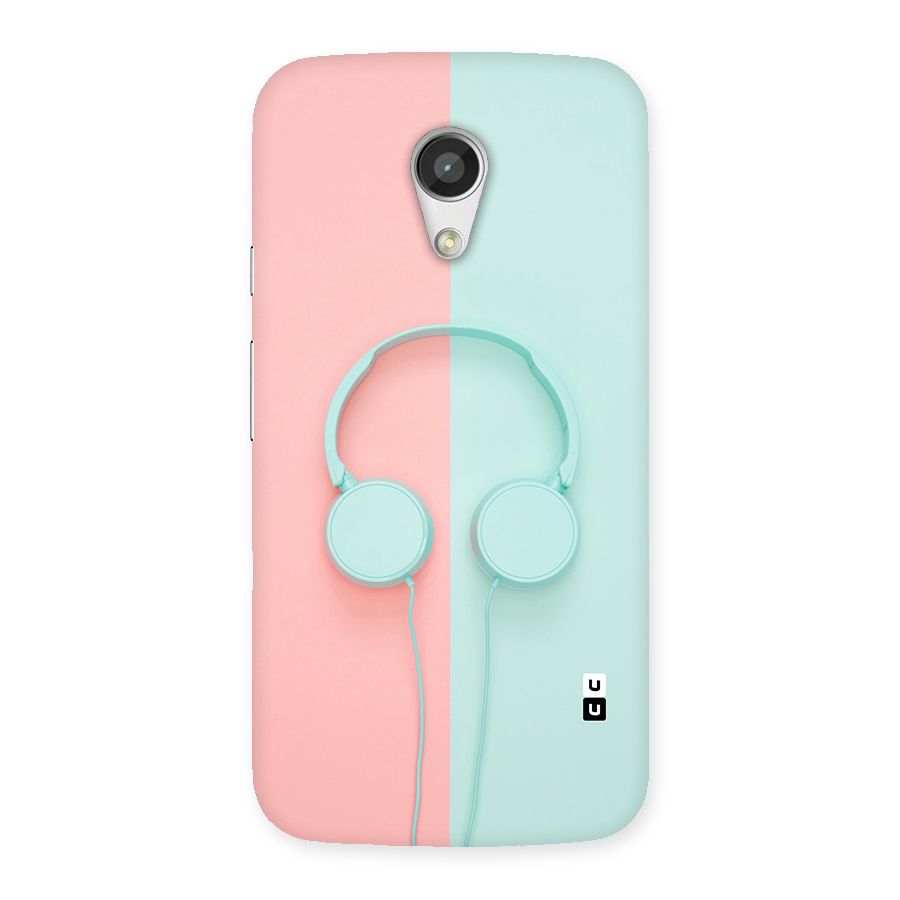 Pastel Headphones Back Case for Moto G 2nd Gen