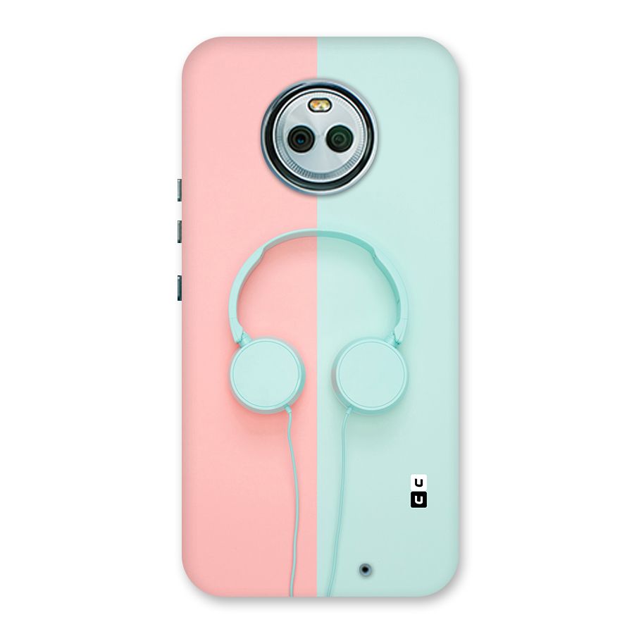 Pastel Headphones Back Case for Moto X4
