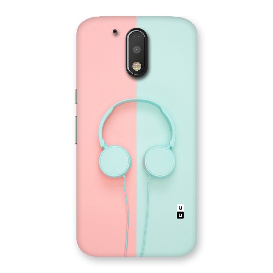 Pastel Headphones Back Case for Motorola Moto G4
