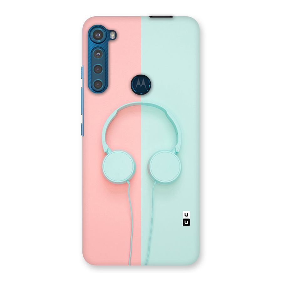 Pastel Headphones Back Case for Motorola One Fusion Plus