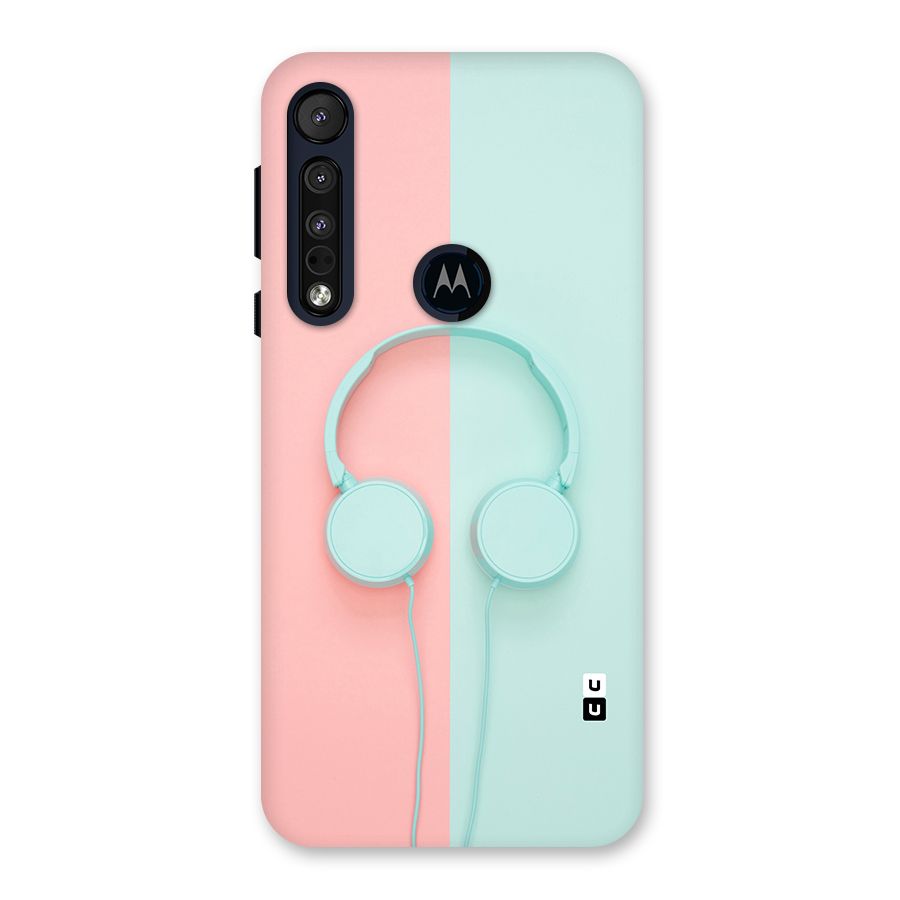 Pastel Headphones Back Case for Motorola One Macro