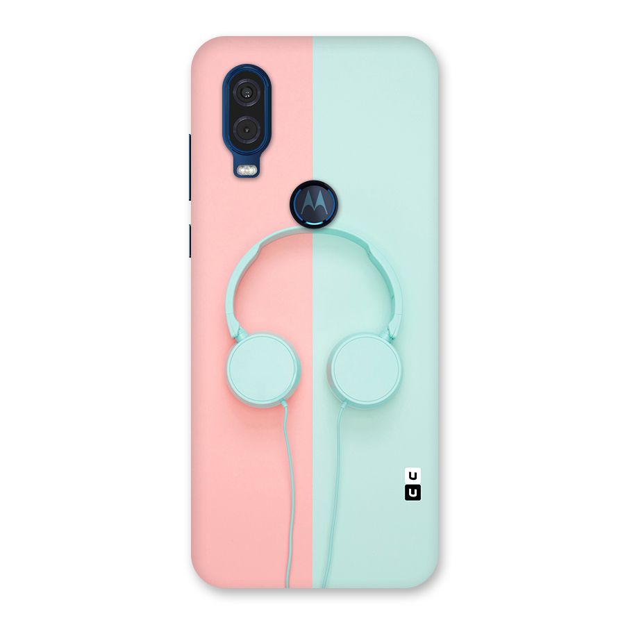 Pastel Headphones Back Case for Motorola One Vision