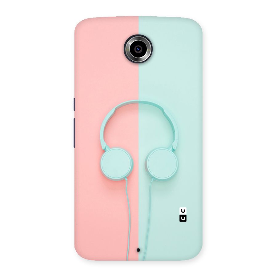 Pastel Headphones Back Case for Nexsus 6