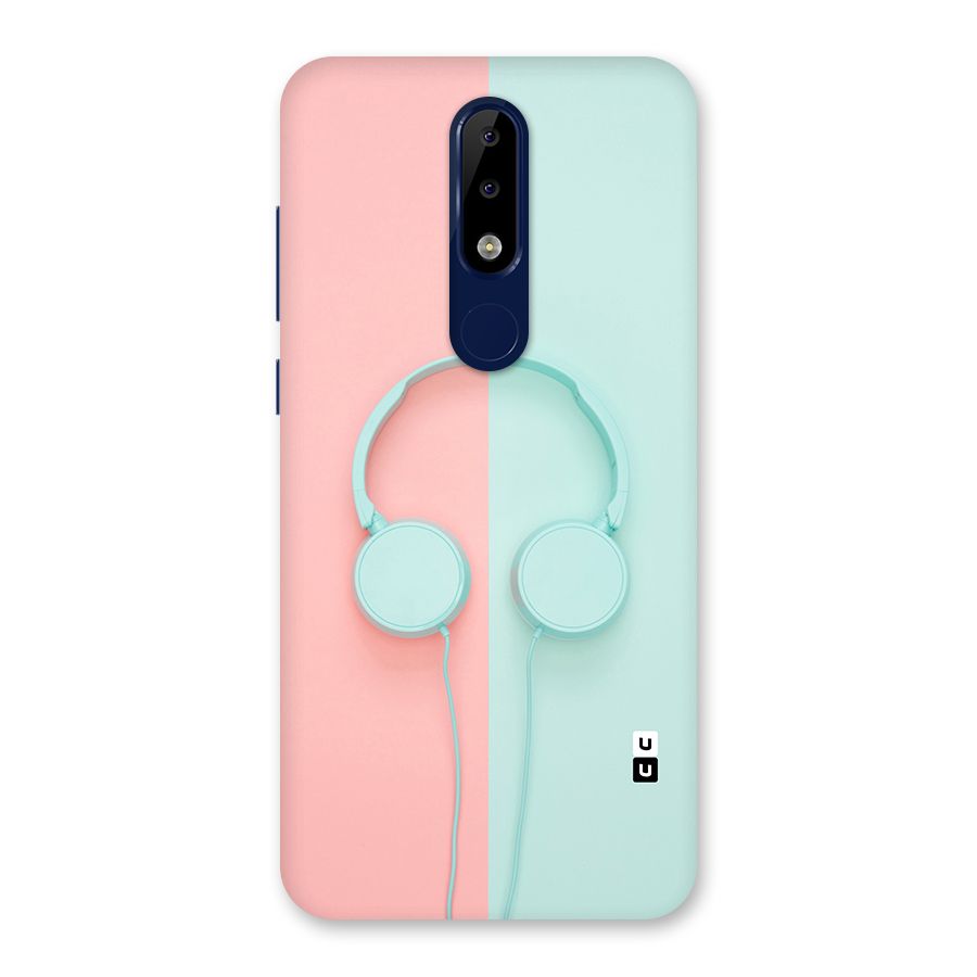 Pastel Headphones Back Case for Nokia 5.1 Plus