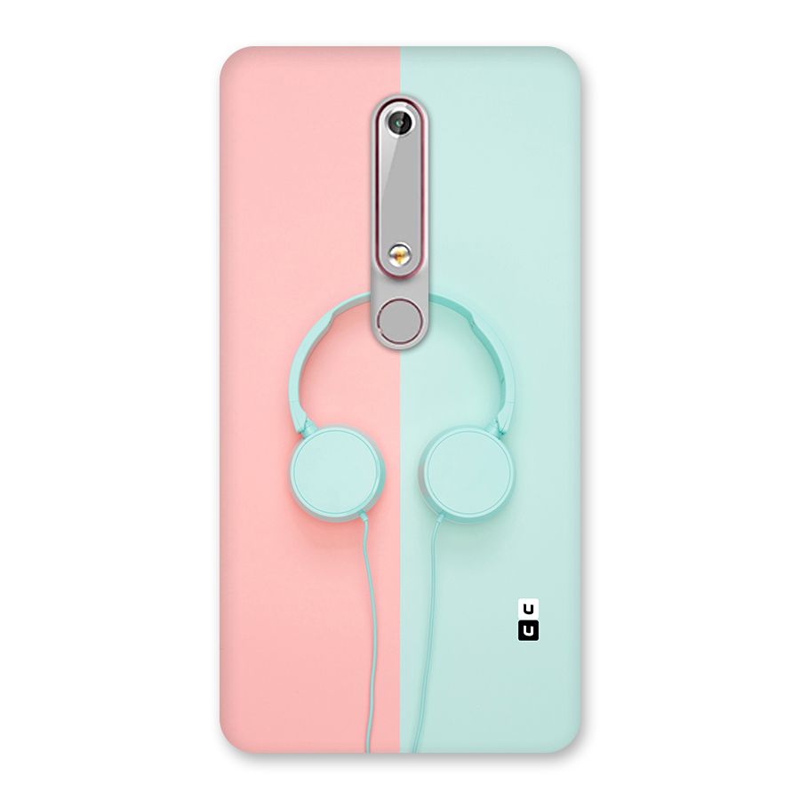 Pastel Headphones Back Case for Nokia 6.1