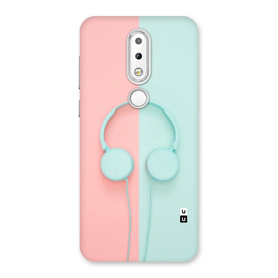 Pastel Headphones Back Case for Nokia 6.1 Plus