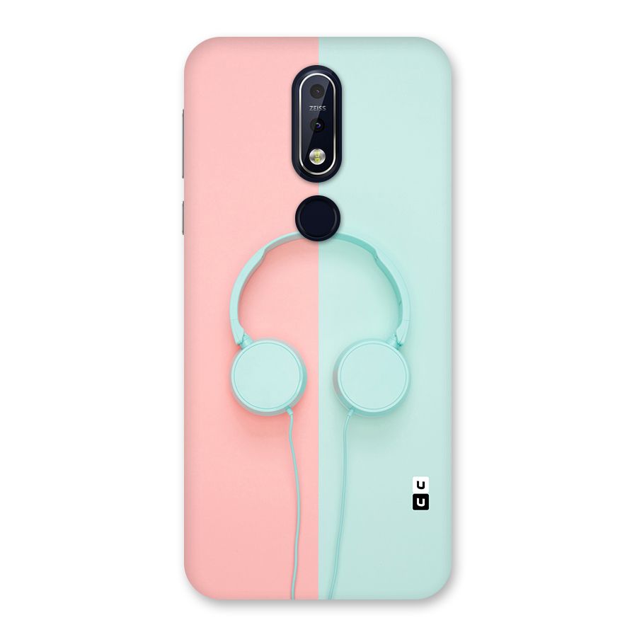 Pastel Headphones Back Case for Nokia 7.1