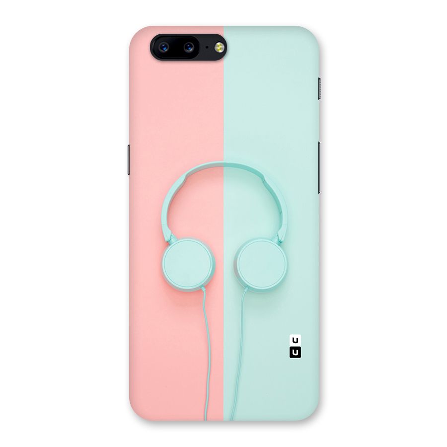 Pastel Headphones Back Case for OnePlus 5