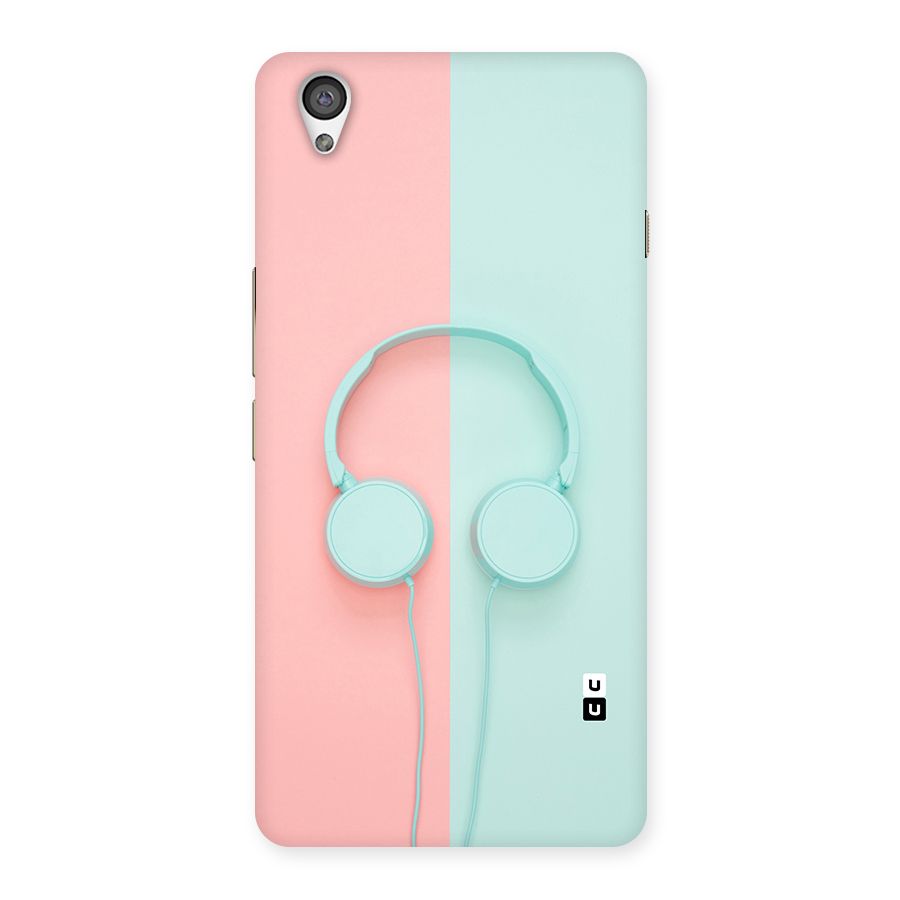 Pastel Headphones Back Case for OnePlus X