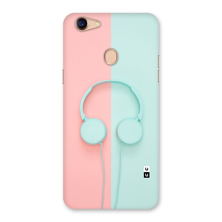 Pastel Headphones Back Case for Oppo F5 Youth