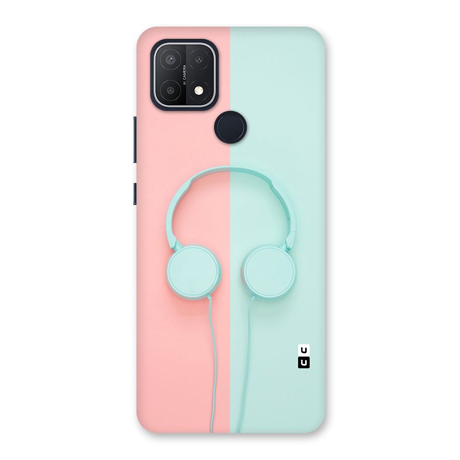 Pastel Headphones Back Case for Oppo A15s