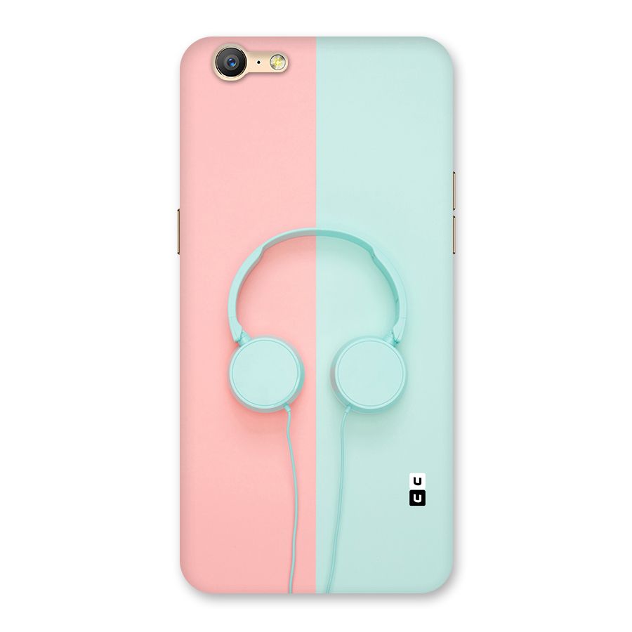Pastel Headphones Back Case for Oppo A39