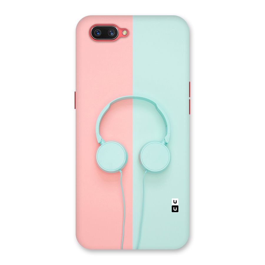 Pastel Headphones Back Case for Oppo A3s