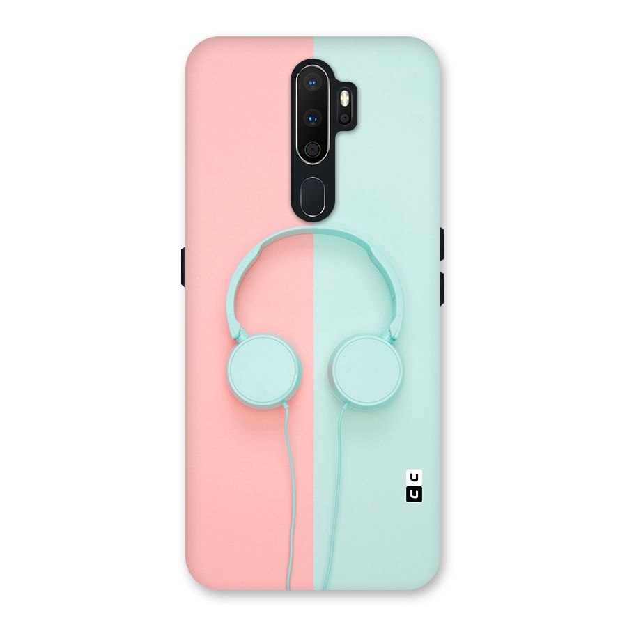 Pastel Headphones Back Case for Oppo A5 (2020)