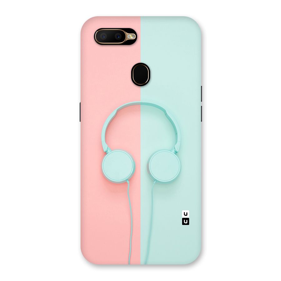 Pastel Headphones Back Case for Oppo A5s