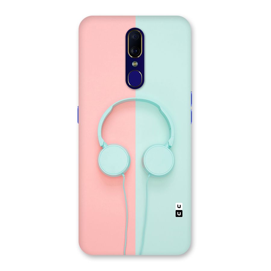 Pastel Headphones Back Case for Oppo F11