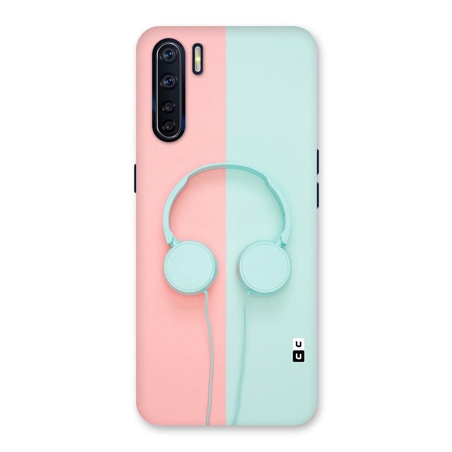 Pastel Headphones Back Case for Oppo F15
