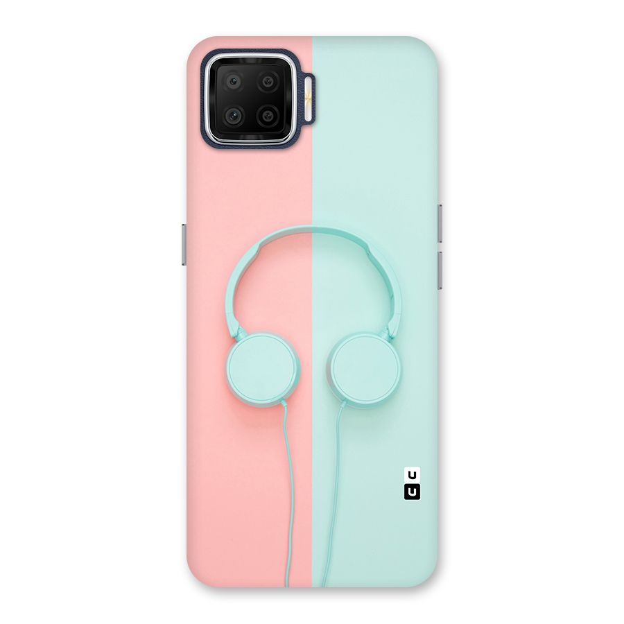 Pastel Headphones Back Case for Oppo F17