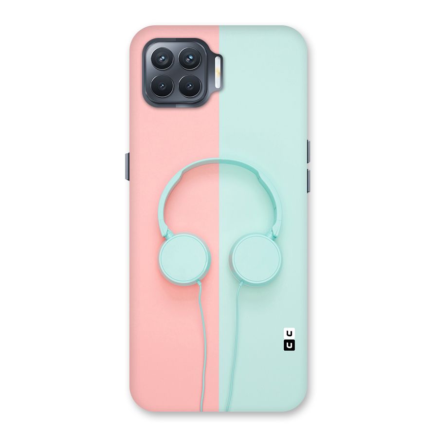Pastel Headphones Back Case for Oppo F17 Pro
