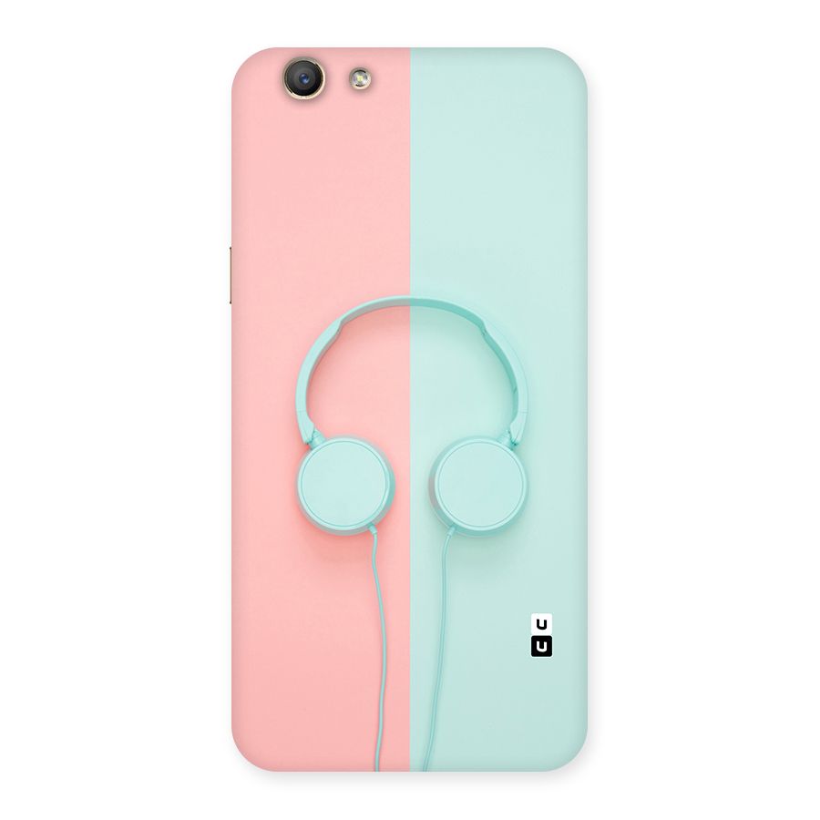Pastel Headphones Back Case for Oppo F1s