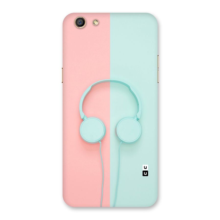 Pastel Headphones Back Case for Oppo F3