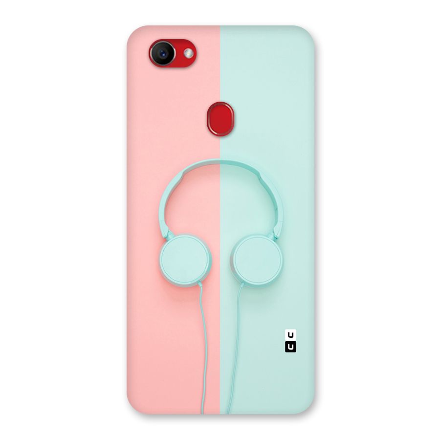 Pastel Headphones Back Case for Oppo F7
