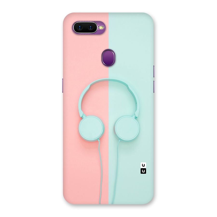 Pastel Headphones Back Case for Oppo F9
