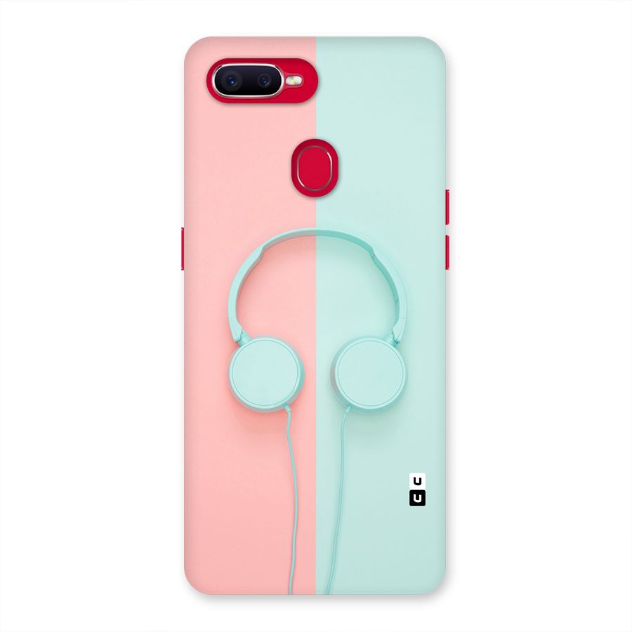 Pastel Headphones Back Case for Oppo F9 Pro