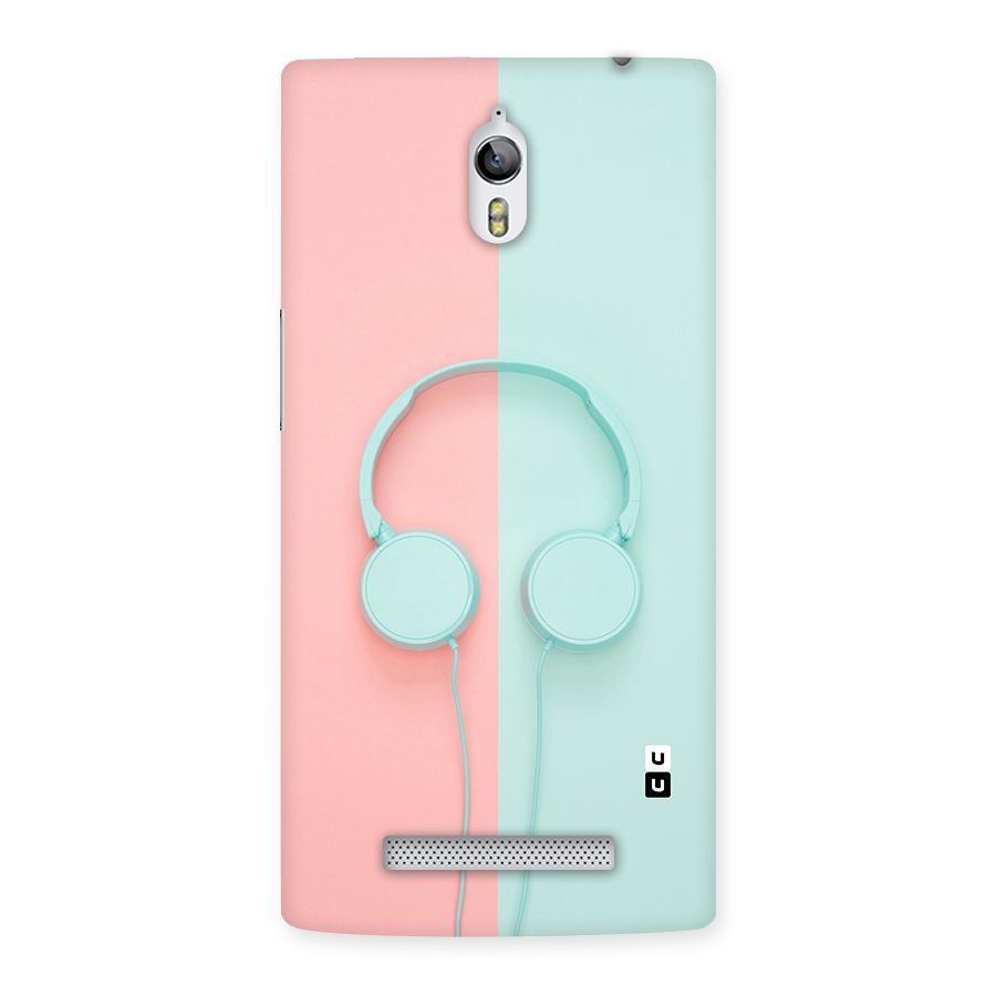 Pastel Headphones Back Case for Oppo Find 7