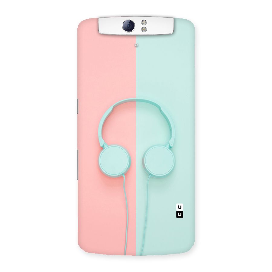 Pastel Headphones Back Case for Oppo N1