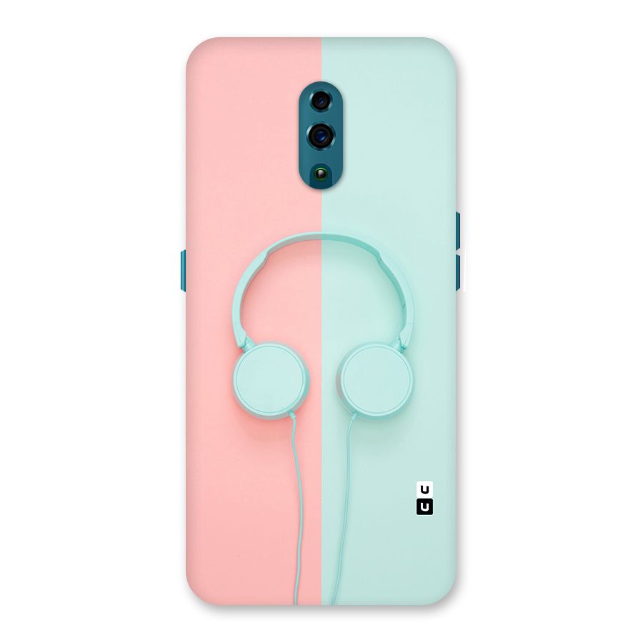 Pastel Headphones Back Case for Oppo Reno