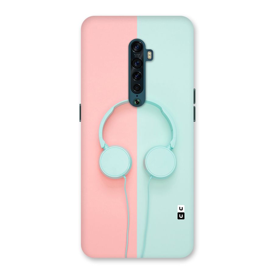Pastel Headphones Back Case for Oppo Reno2