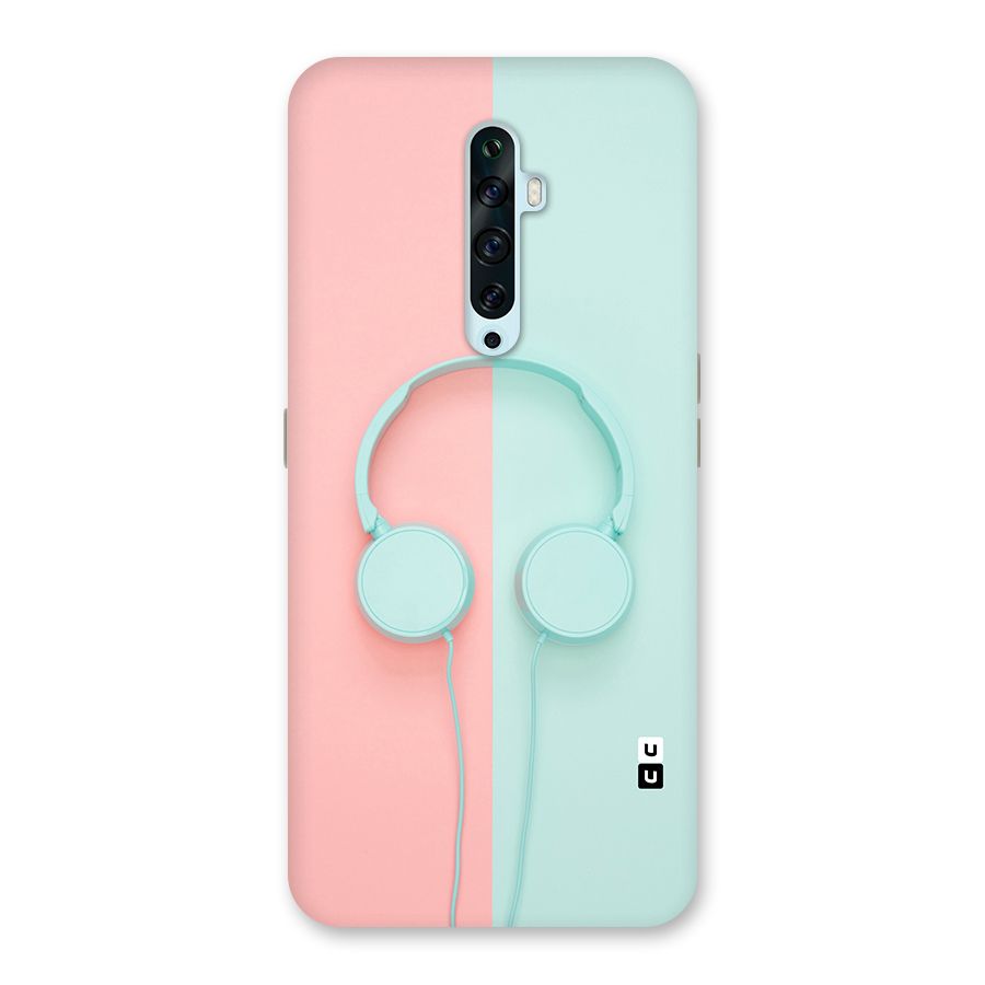Pastel Headphones Back Case for Oppo Reno2 Z