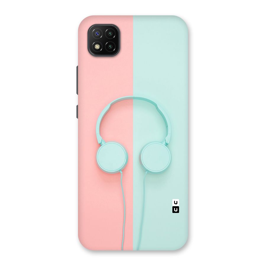 Pastel Headphones Back Case for Poco C3