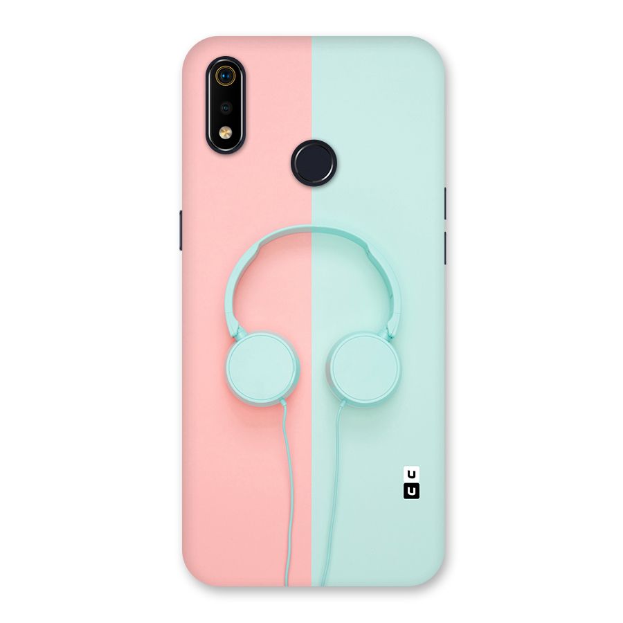 Pastel Headphones Back Case for Realme 3i