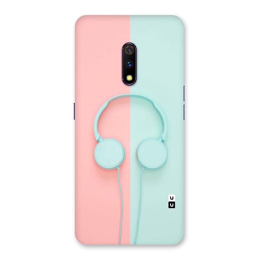 Pastel Headphones Back Case for Realme X